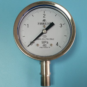 Y-100B-F不鏽鋼(gang)壓力表(biao)